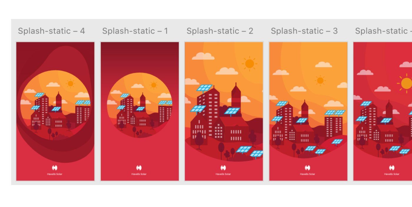 Splash colour variants